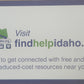 FindHelp Idaho Wallet Cards