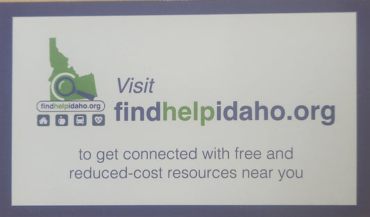 FindHelp Idaho Wallet Cards