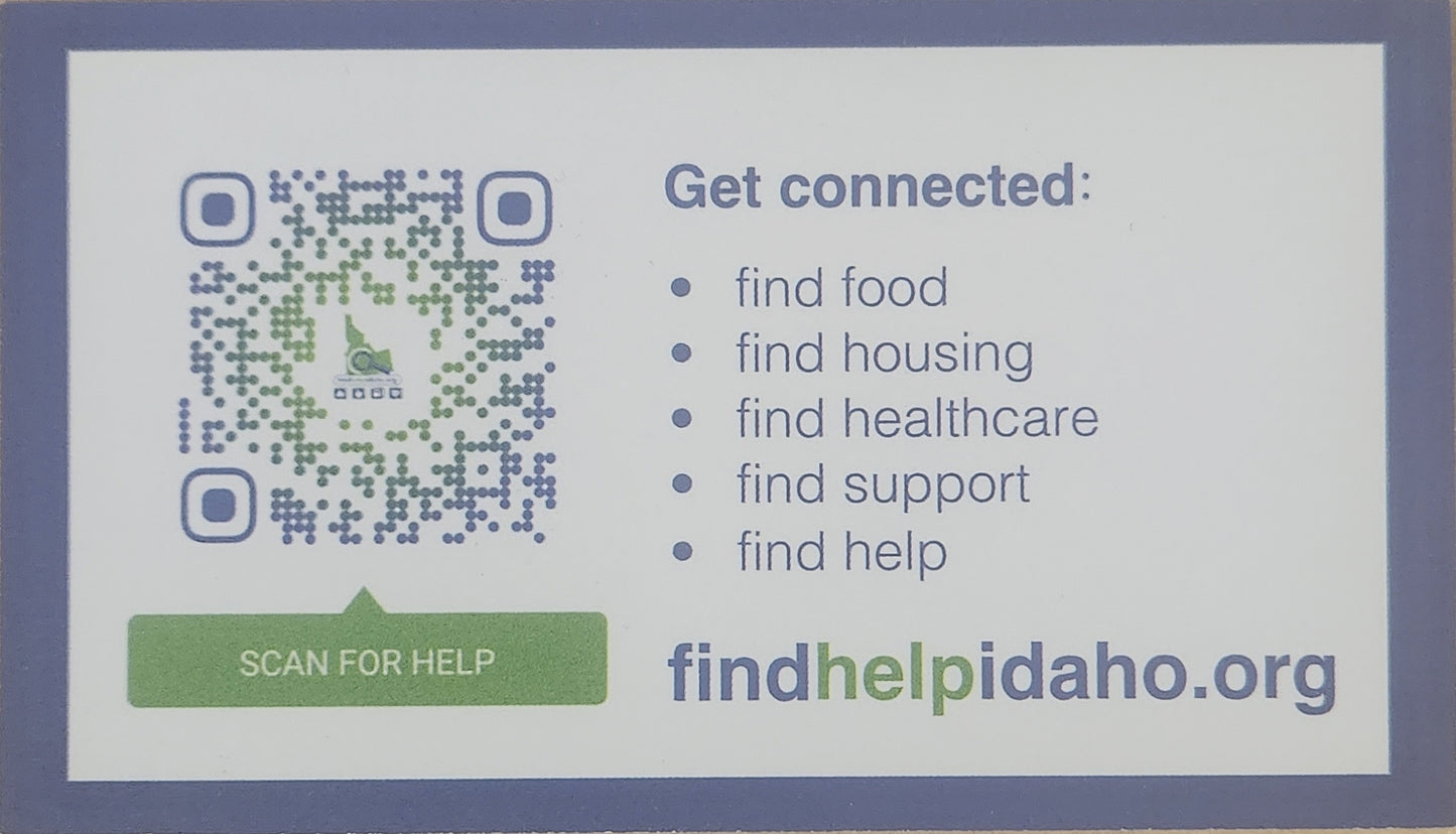 FindHelp Idaho Wallet Cards