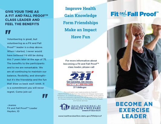 Fit and Fall Proof Volunteer Brochures (Spanish)