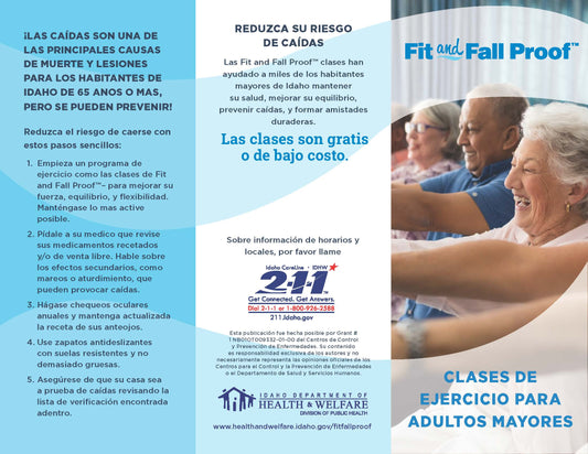 Fit and Fall Proof General Brochures (Spanish)
